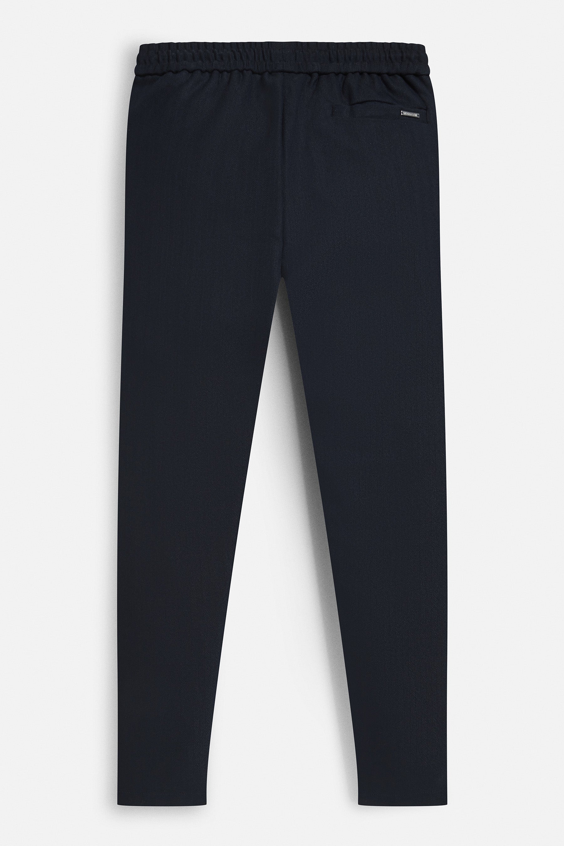 Men's Herringbone trousers, navy blue colour, Maklin Clothing